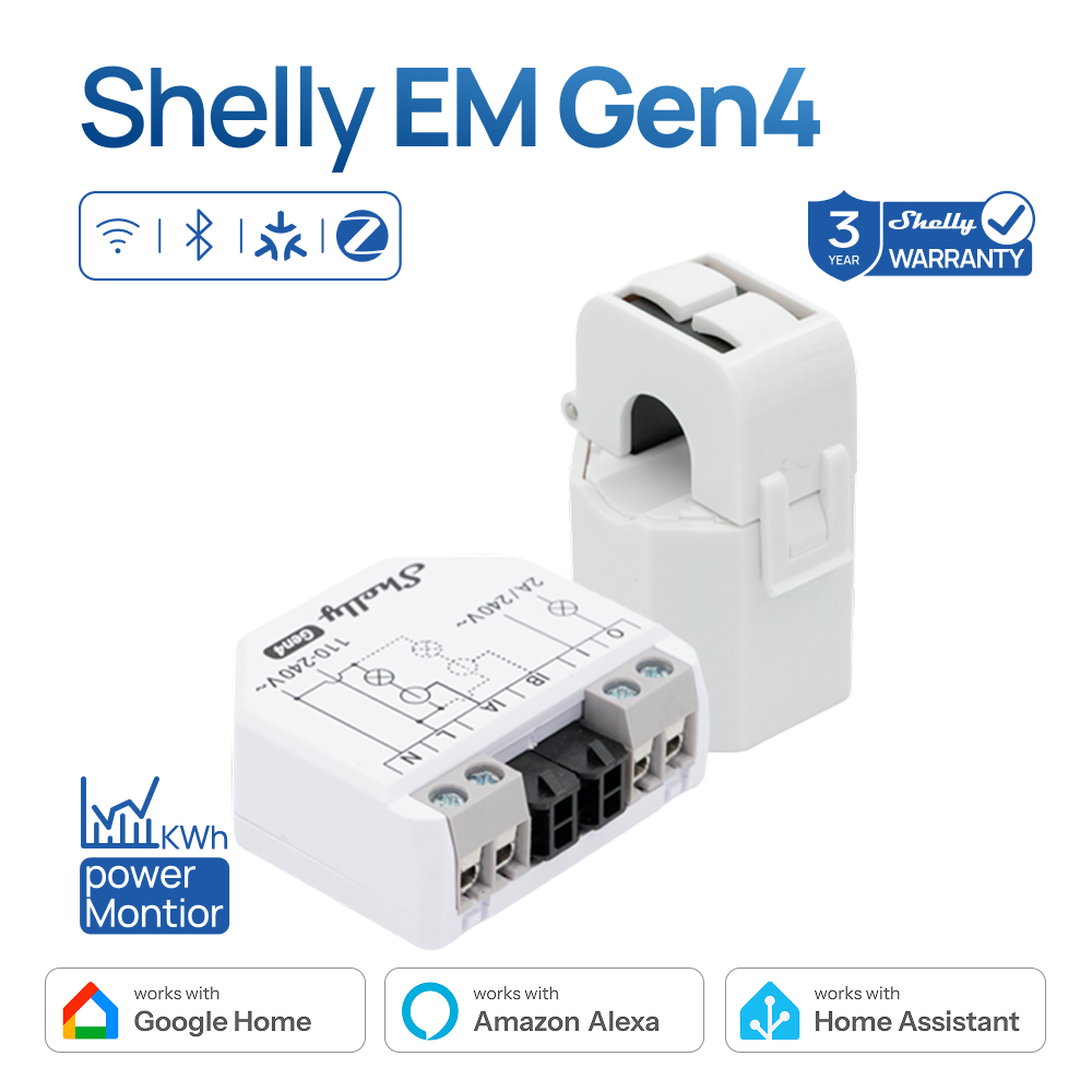 Shelly Relay Module - Shelly EM Gen4 Zigbee Energy Meter