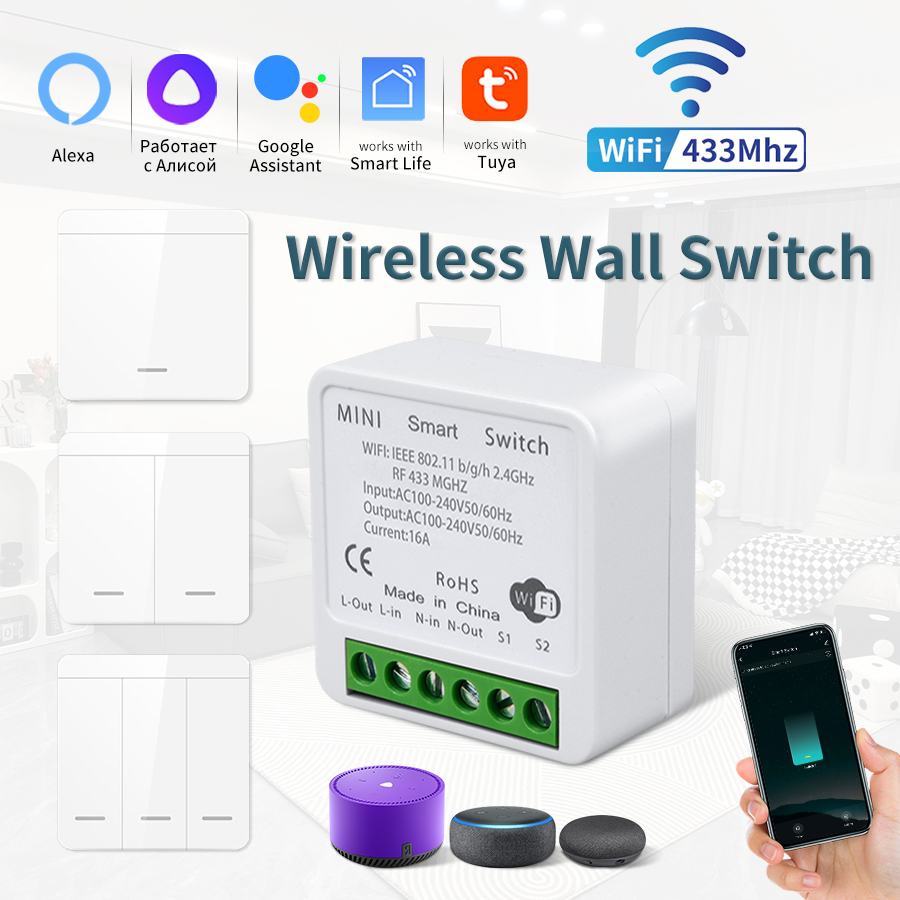 Home Automation Industry - 16A Tuya WiFi DIY Smart Switch