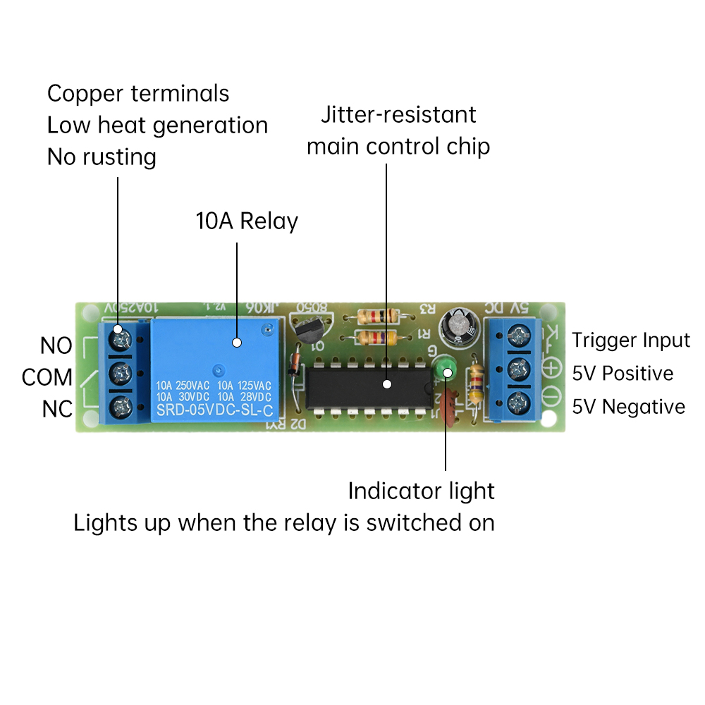 DC 5V Flip-Flop Latch Relay Mo - Shelly Relay Module avis et prix