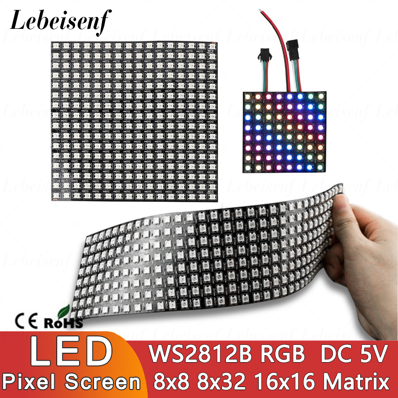 LED Digital Pixels Screen WS28 - Rgb Led Matrix 8X8 avis et prix