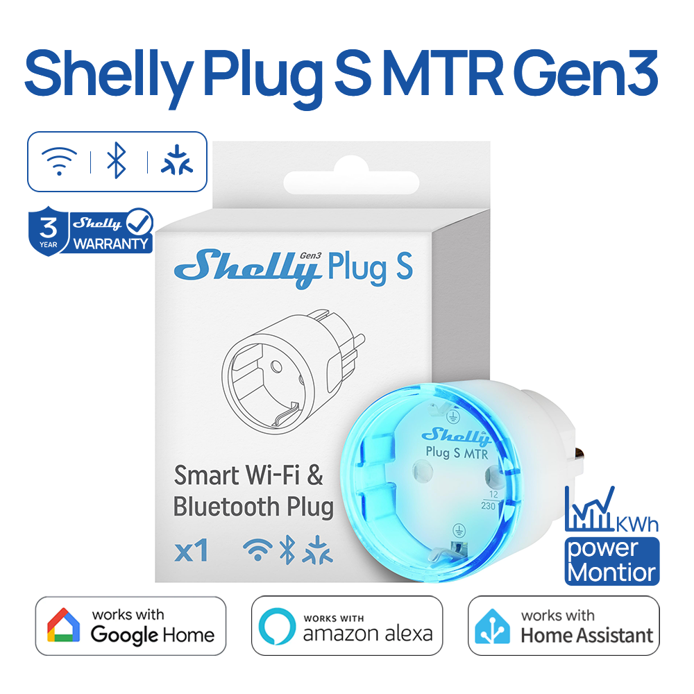 Shelly Plug S MTR Gen3 Matter  - Shelly Relay Module avis et prix