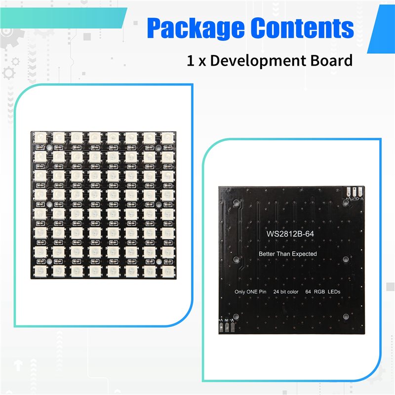 2025 Trend WS2812 LED 5050 RGB - Rgb Led Matrix 8X8 avis et prix