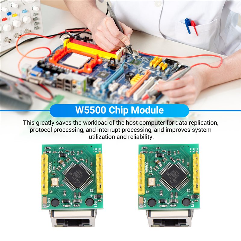 2PCS/LOT USR-ES1 W5500 Chip Ne - Ethernet Module W5500 avis et prix