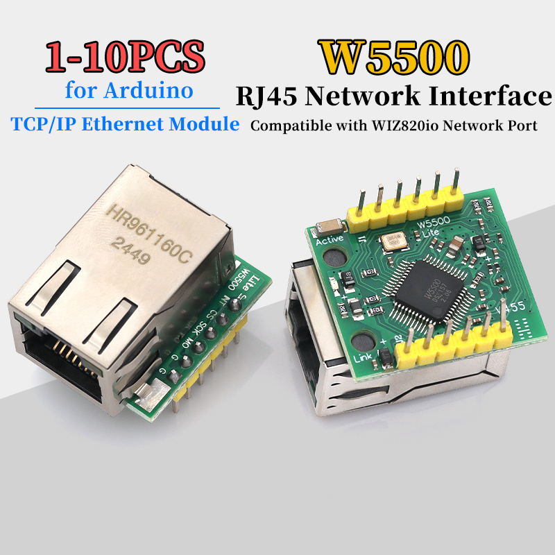 1/5/10Pcs W5500 Module TCP/IP  - Ethernet Module W5500 avis et prix