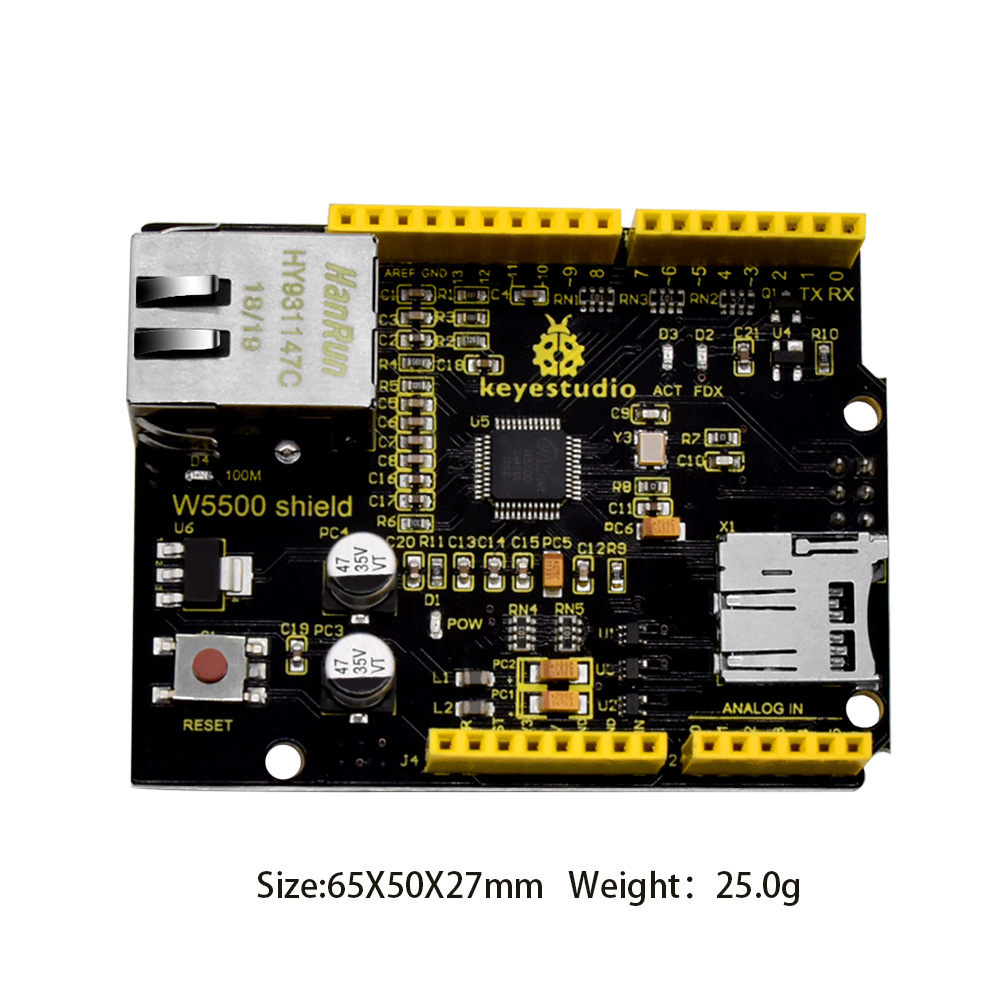 Keyestudio W5500 Ethernet Shie - Ethernet Module W5500 avis et prix