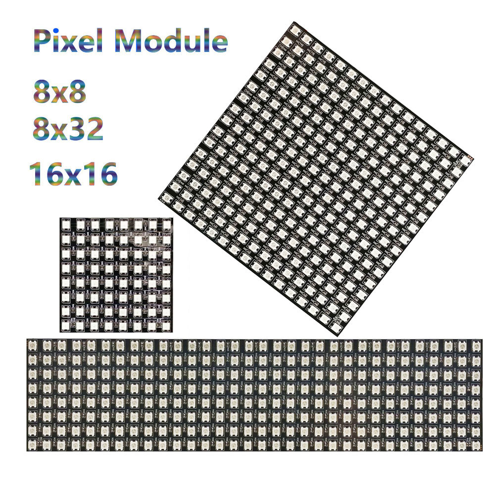 DC5V WS2812B 8*8 16*16 8*32 Fl - Rgb Led Matrix 8X8 avis et prix