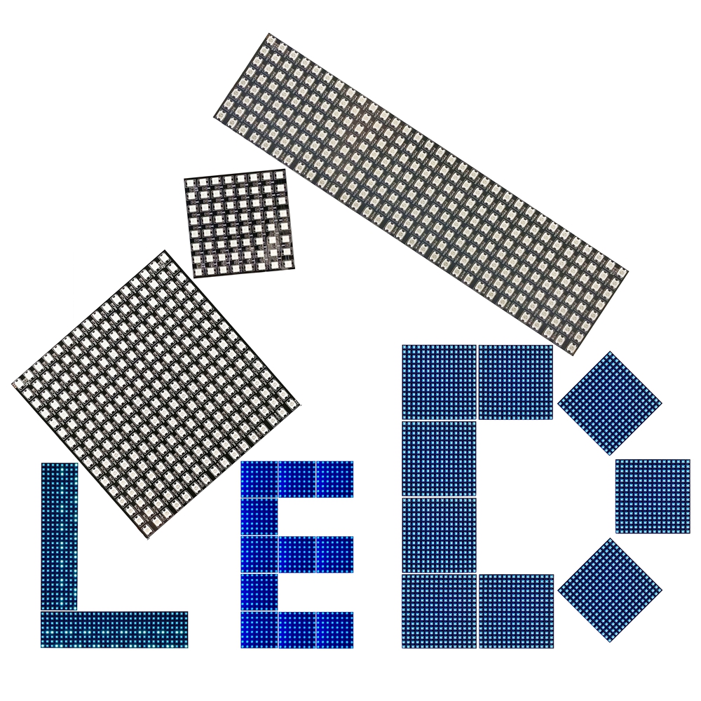 DC5V WS2812B 8*8 16*16 8*32 Fl - Rgb Led Matrix 8X8 avis et prix