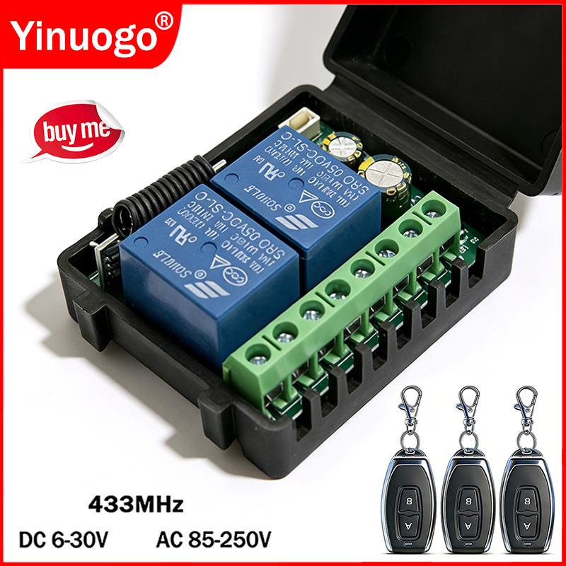 DC 9V 12V 24V AC 85-250V 2CH R - 433Mhz Receiver Module avis et prix