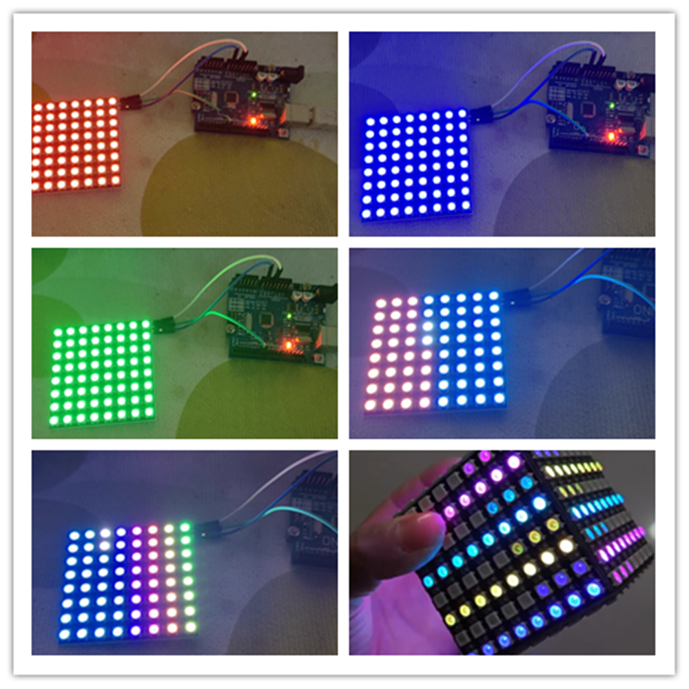 WS2812B 8x8 64Bit RGB LED Matr - Rgb Led Matrix 8X8 avis et prix
