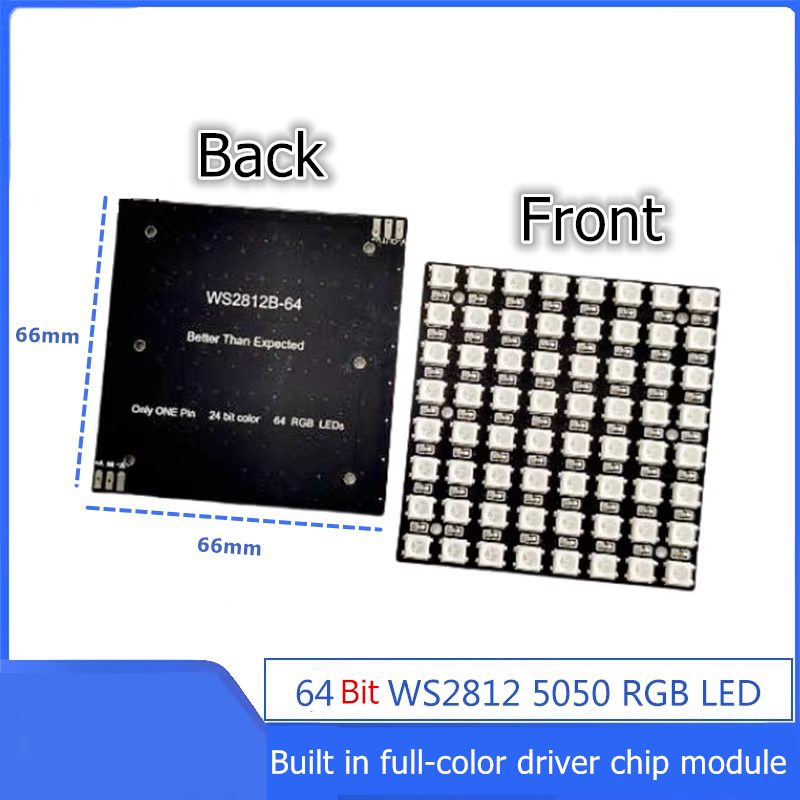 WS2812B 8x8 64Bit RGB LED Matr - Rgb Led Matrix 8X8 avis et prix