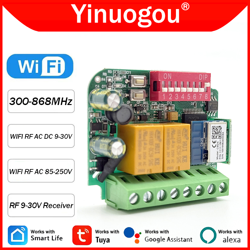 Universal Tuya WiFi Switch Gar - 433Mhz Receiver Module avis et prix