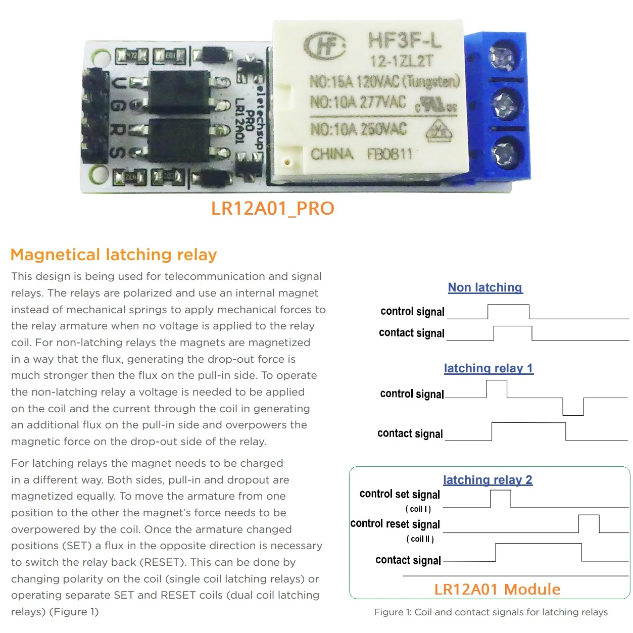 LR12A01 Magnetic Latching Rela - Shelly Relay Module avis et prix