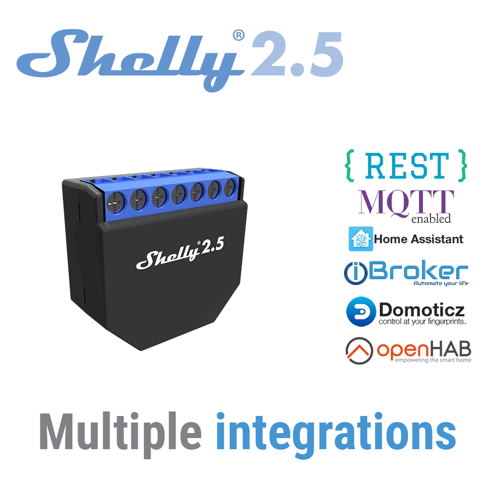 Shelly 2.5 Smart Home Double R - Shelly Relay Module avis et prix