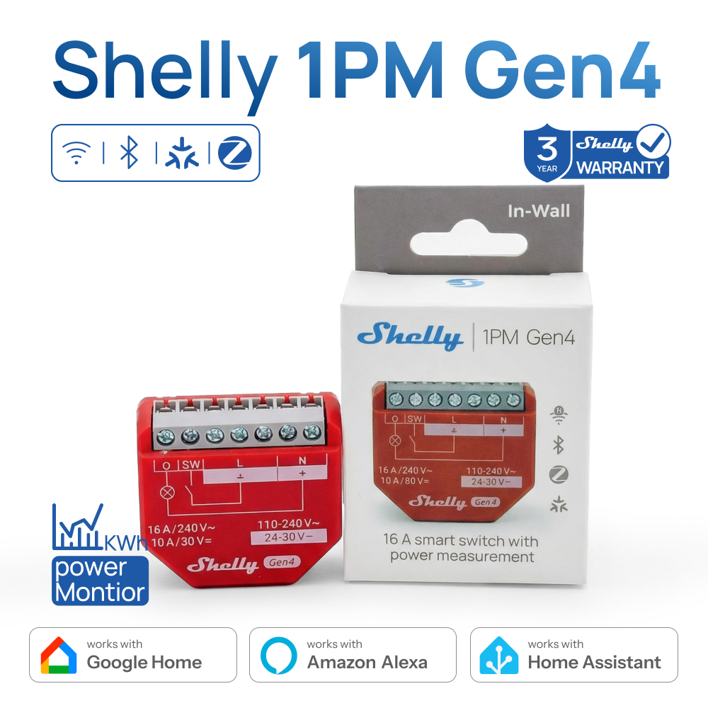Shelly 1PM Gen4 Zigbee Disposi - Shelly Relay Module avis et prix