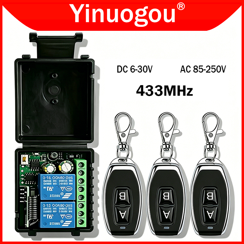DC 12V 24V AC 220V RF433 2CH M - 433Mhz Receiver Module avis et prix