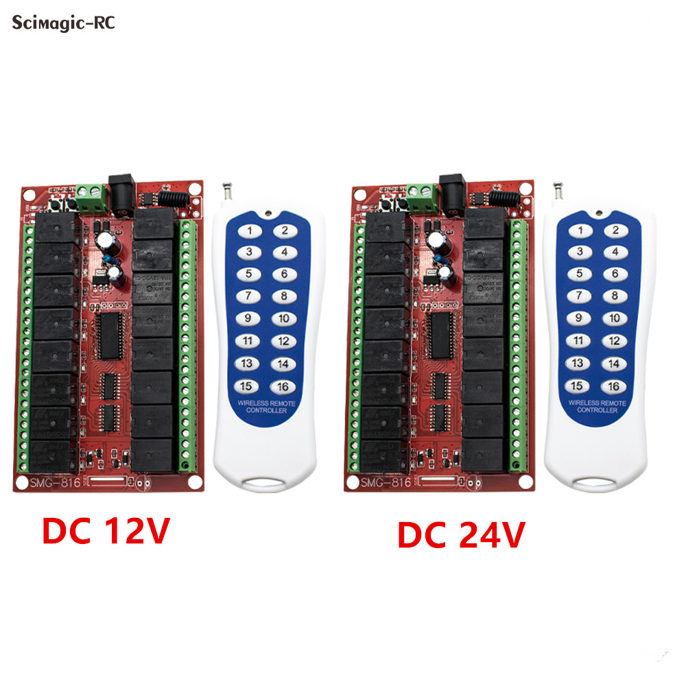 16CH 433MHz RF Wireless Remote - 433Mhz Receiver Module avis et prix