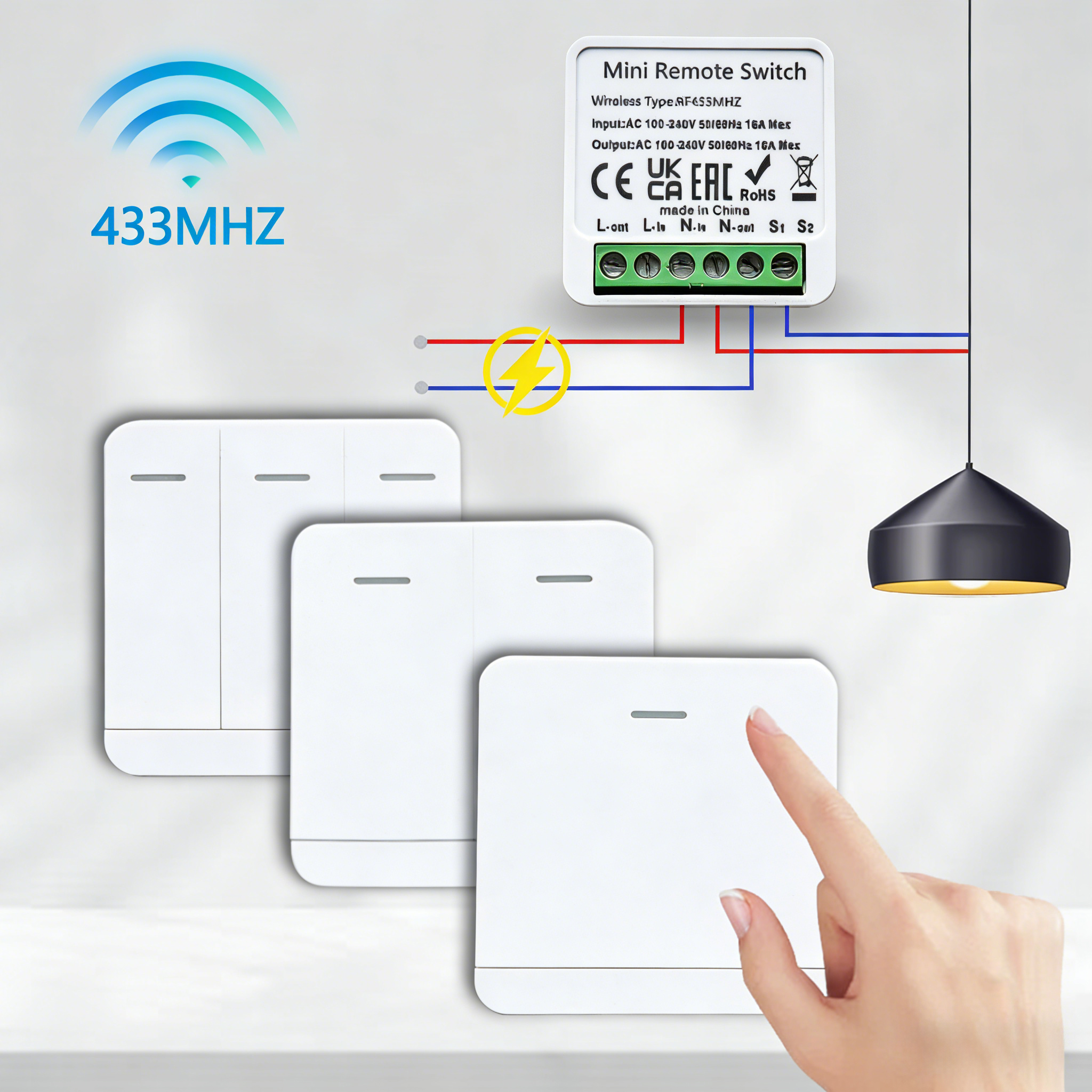 RF 433MHz Smart DIY Wireless S - Home Automation Panel Diy avis et prix