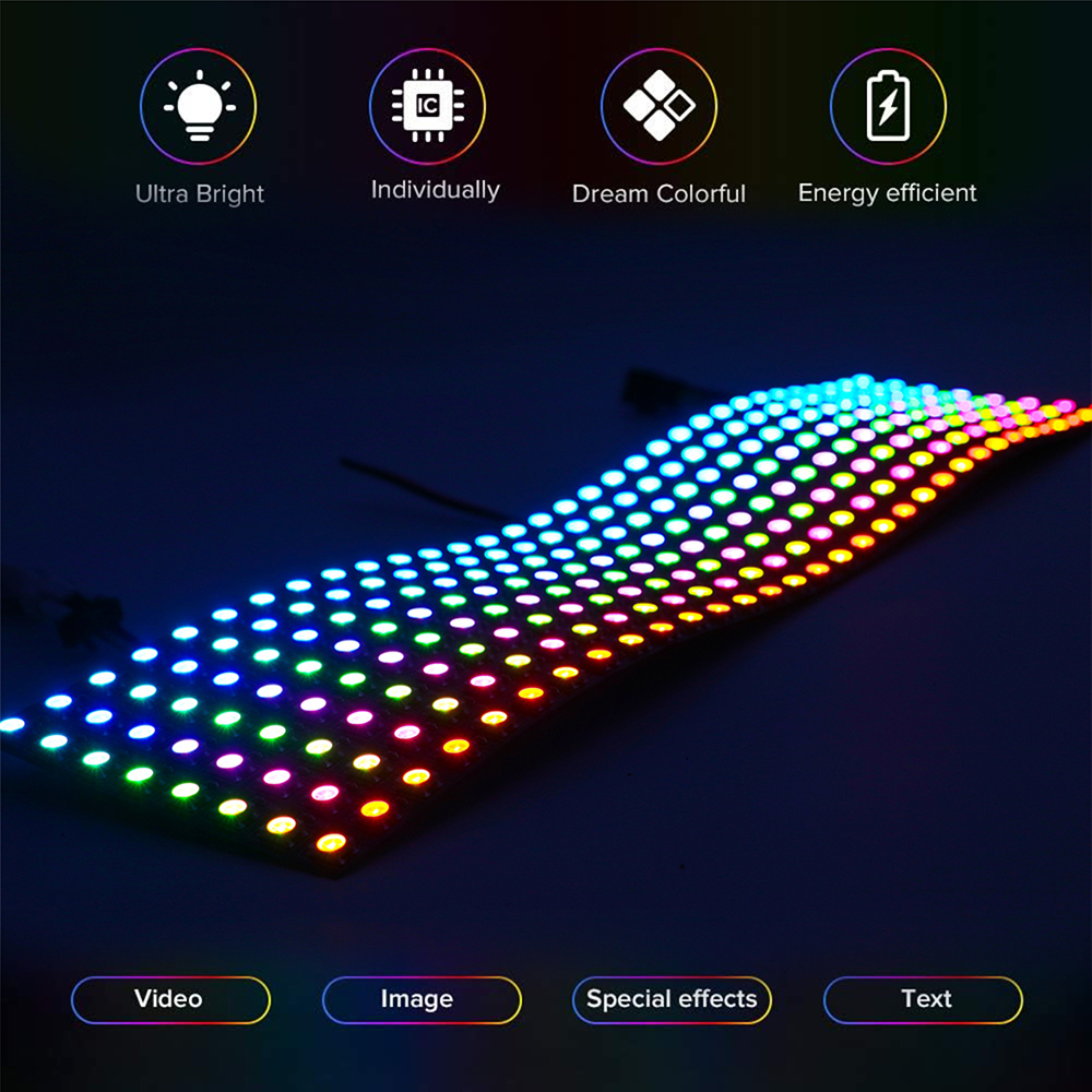 WS2812B SMD5050 RGB Panel LED  - Rgb Led Matrix 8X8 avis et prix