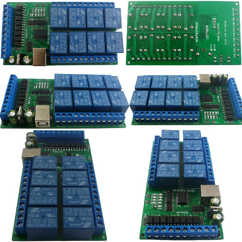 UD74B08 8 Channel USB Relay I/ - Shelly Relay Module avis et prix