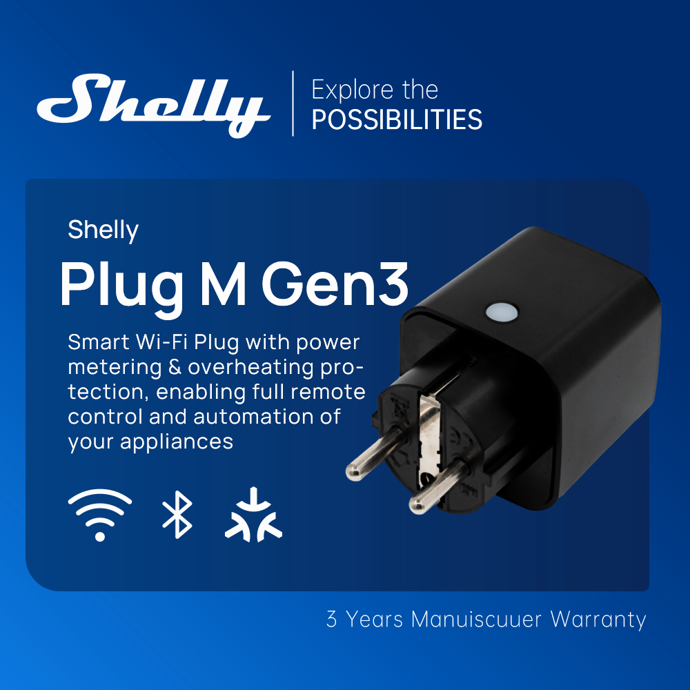 Shelly Plug M Gen3 WiFi Smart  - Shelly Relay Module avis et prix