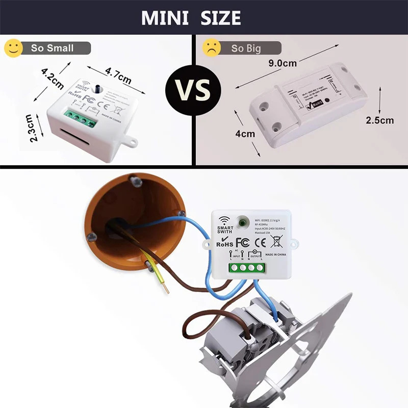 KEBIDU WIFI Mini Switch Tuya S - Home Automation Panel Diy avis et prix