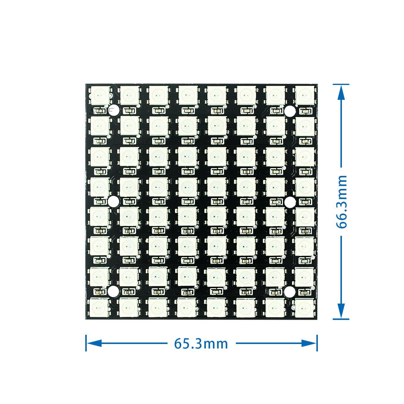 WS2812 LED 5050 RGB 8x8 4 16 2 - Rgb Led Matrix 8X8 avis et prix