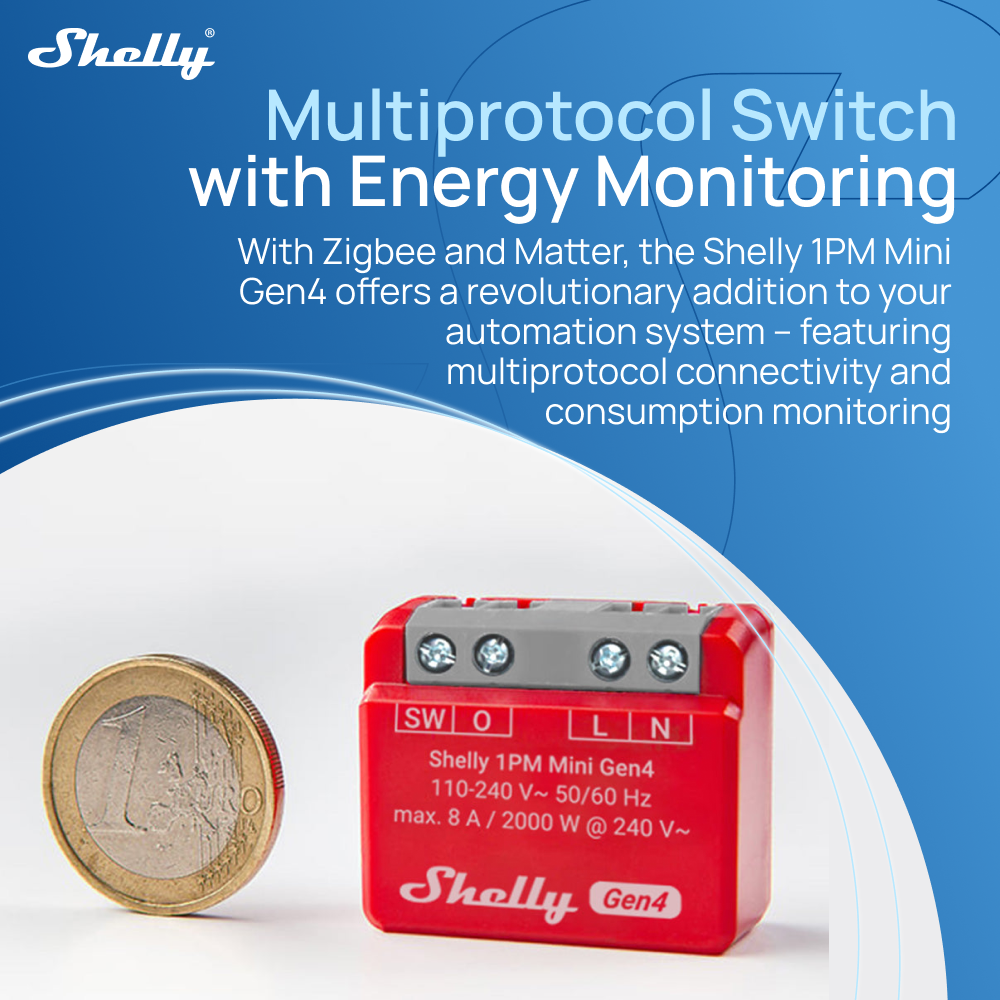 Shelly 1PM Mini Gen4 Zigbee Sm - Shelly Relay Module avis et prix