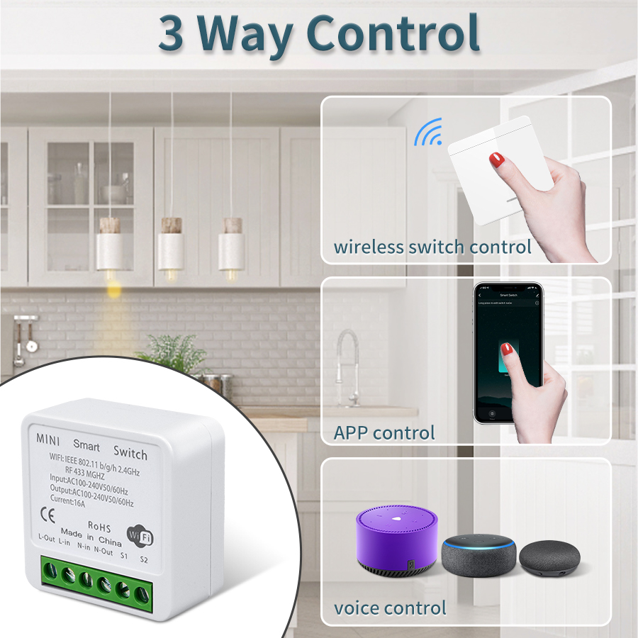 16A Tuya WiFi DIY Smart Switch - Home Automation Industry avis et prix