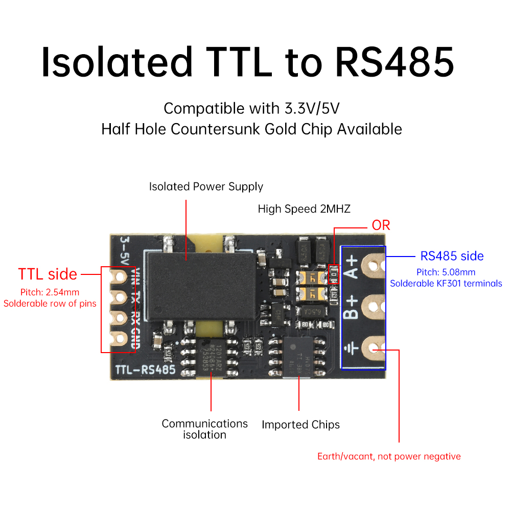 1pc Isolated TTL to RS485 Leve - Shelly Relay Module avis et prix