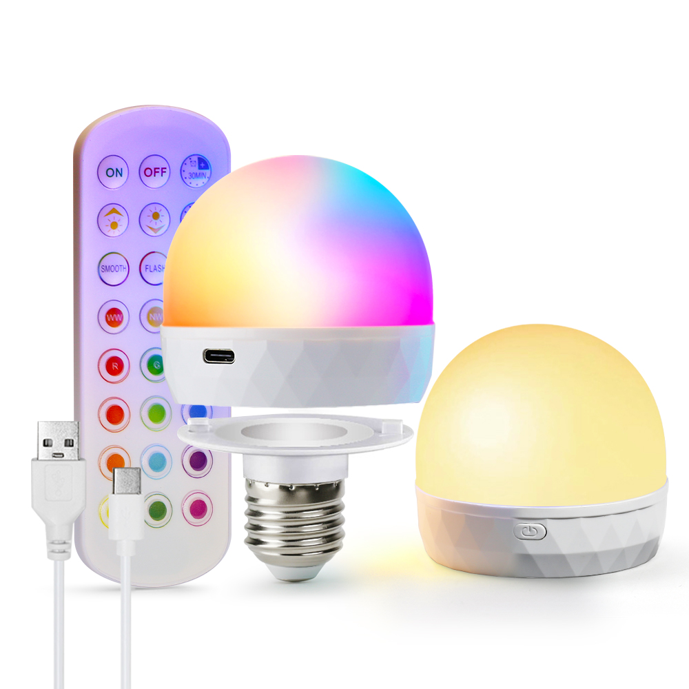 E27 LED Light Bulb RGB USB Rec - Home Automation Industry avis et prix