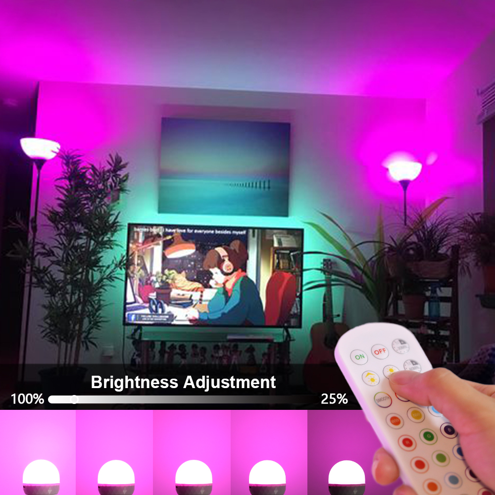 E27 LED Light Bulb RGB USB Rec - Home Automation Industry avis et prix
