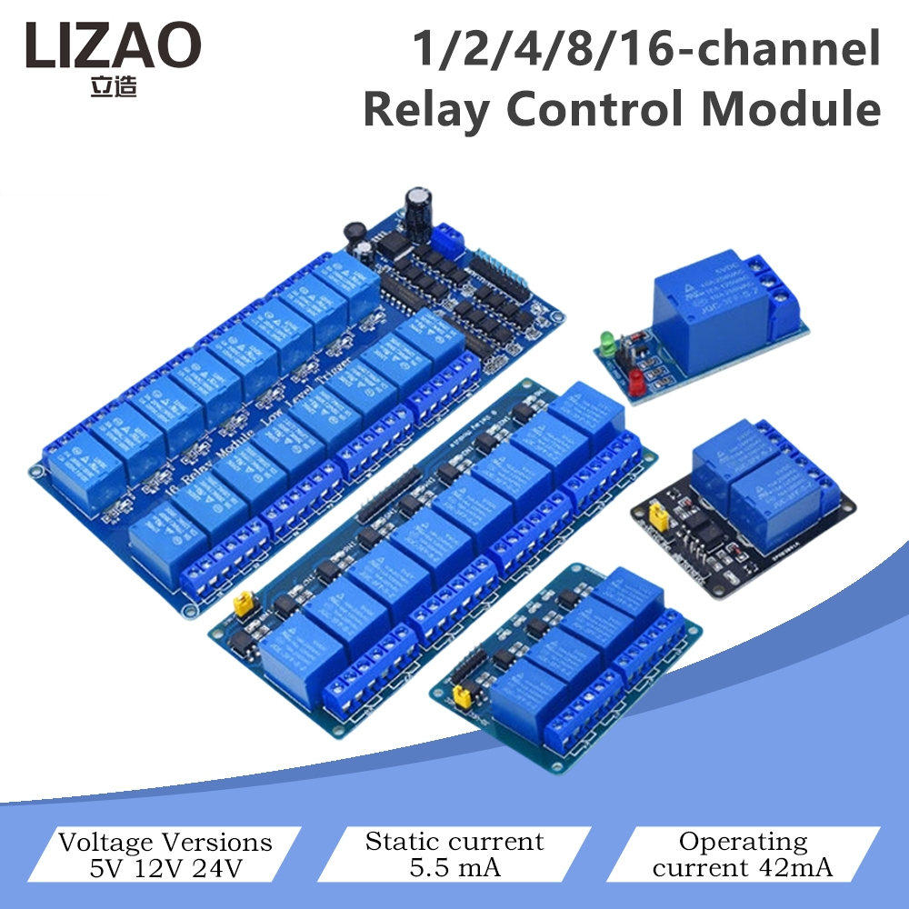 5V/12V/24V 1/2/4/8/16 Channel  - Home Automation Diy Projects avis et prix